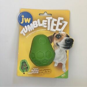 NEW Dog Chewer Tumbleteez Treat Dispenser Internal Puzzler Durable Rubber Toy